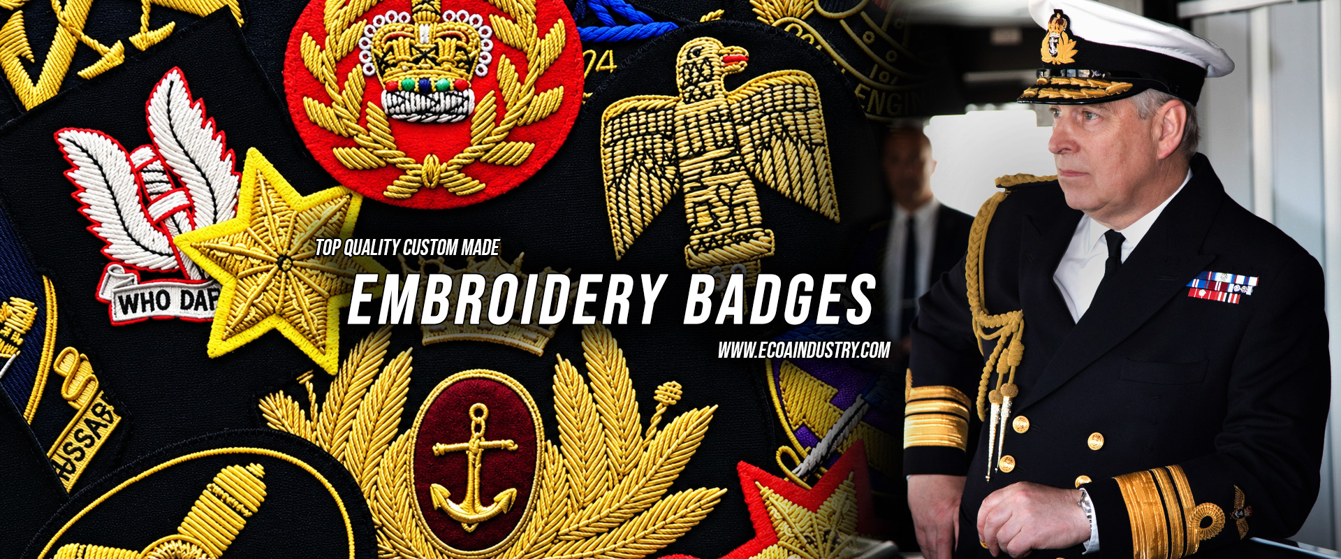 Hand Made Embroidery Badges