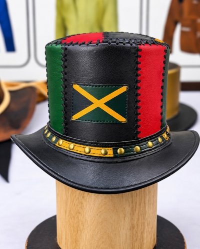 Pan-African Leather Hat