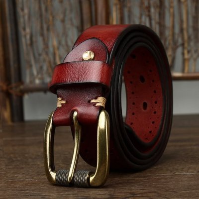 Leather belt